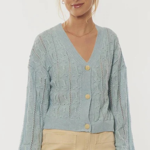 Amuse Society Capella Sweater - Blue Whisper - Picture 1 of 11